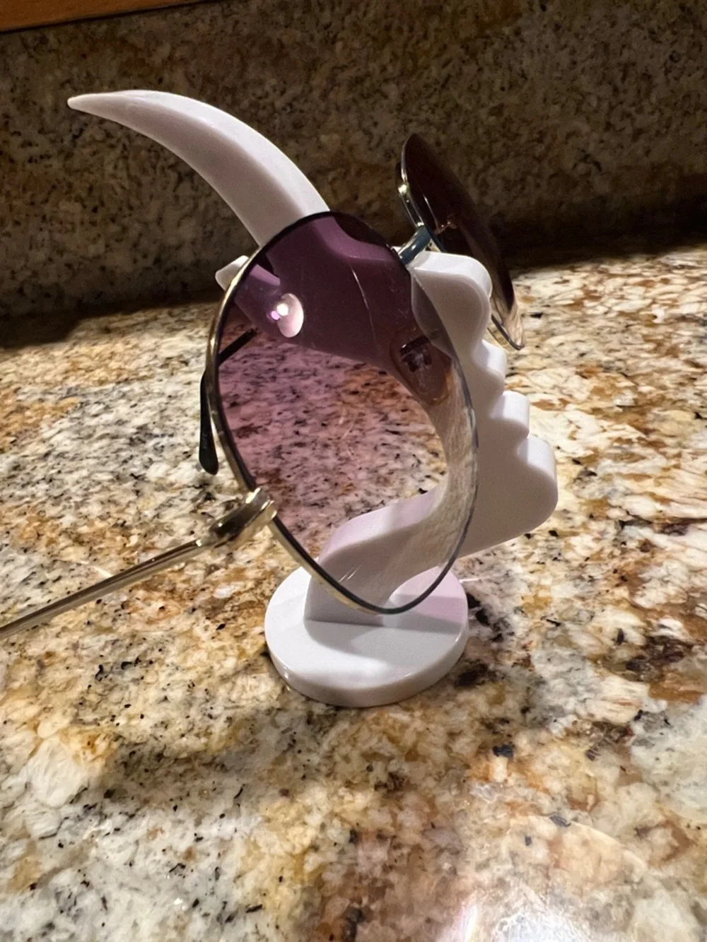 Gradient Lens  Round Sunglasses